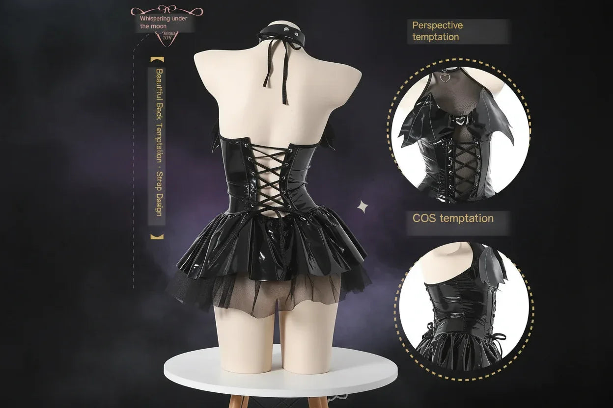 Witchwear Set - Sorceress Sanctuary Red [skirt collar T pants]] / M（80-108）-Black [skirt collar T-pants]] / M（80-108）-Red [skirt collar T pants]] / L（108-135）-Black clothes + stockings / M（80-108）-Black clothes + stockings / L（108-135）