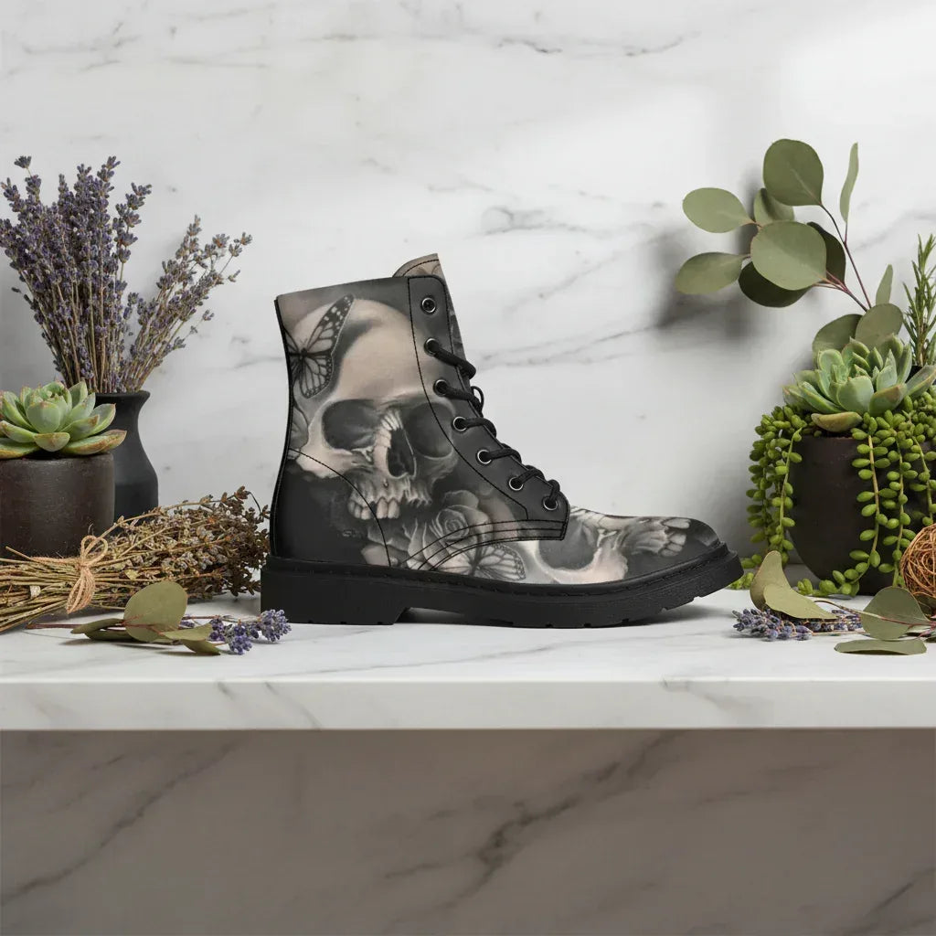 Witchy Skeleton Boots - Sorceress Sanctuary Black / 38-Black / 39-Black / 40-Black / 41-Black / 42