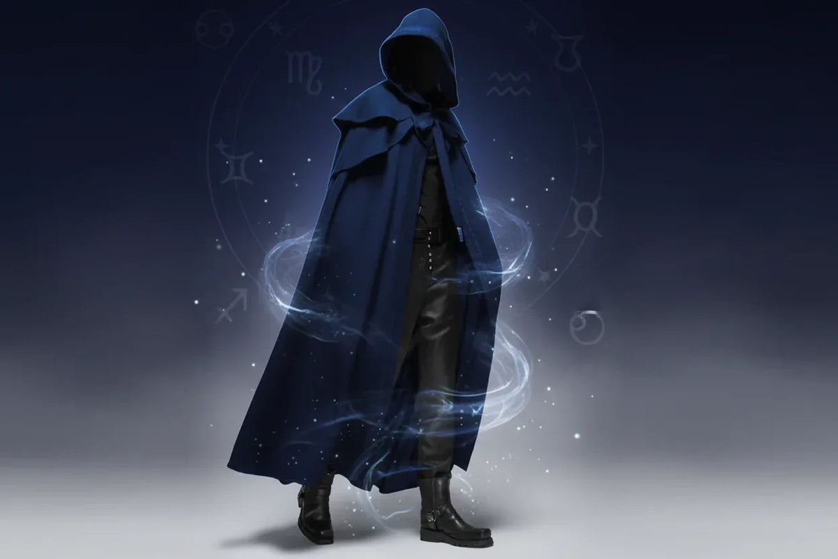 Wizard Hooded Cloak - Sorceress Sanctuary Blue / S-Green / XL-Red / S-Red / L-Green / M