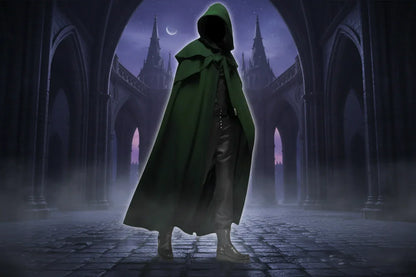 Wizard Hooded Cloak - Sorceress Sanctuary Blue / S-Green / XL-Red / S-Red / L-Green / M