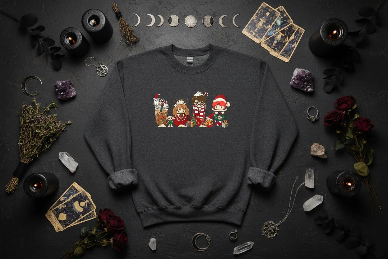 Wizard Sweatshirt - Sorceress Sanctuary Black / XS-Black / S-Black / M-Black / L-Black / XL