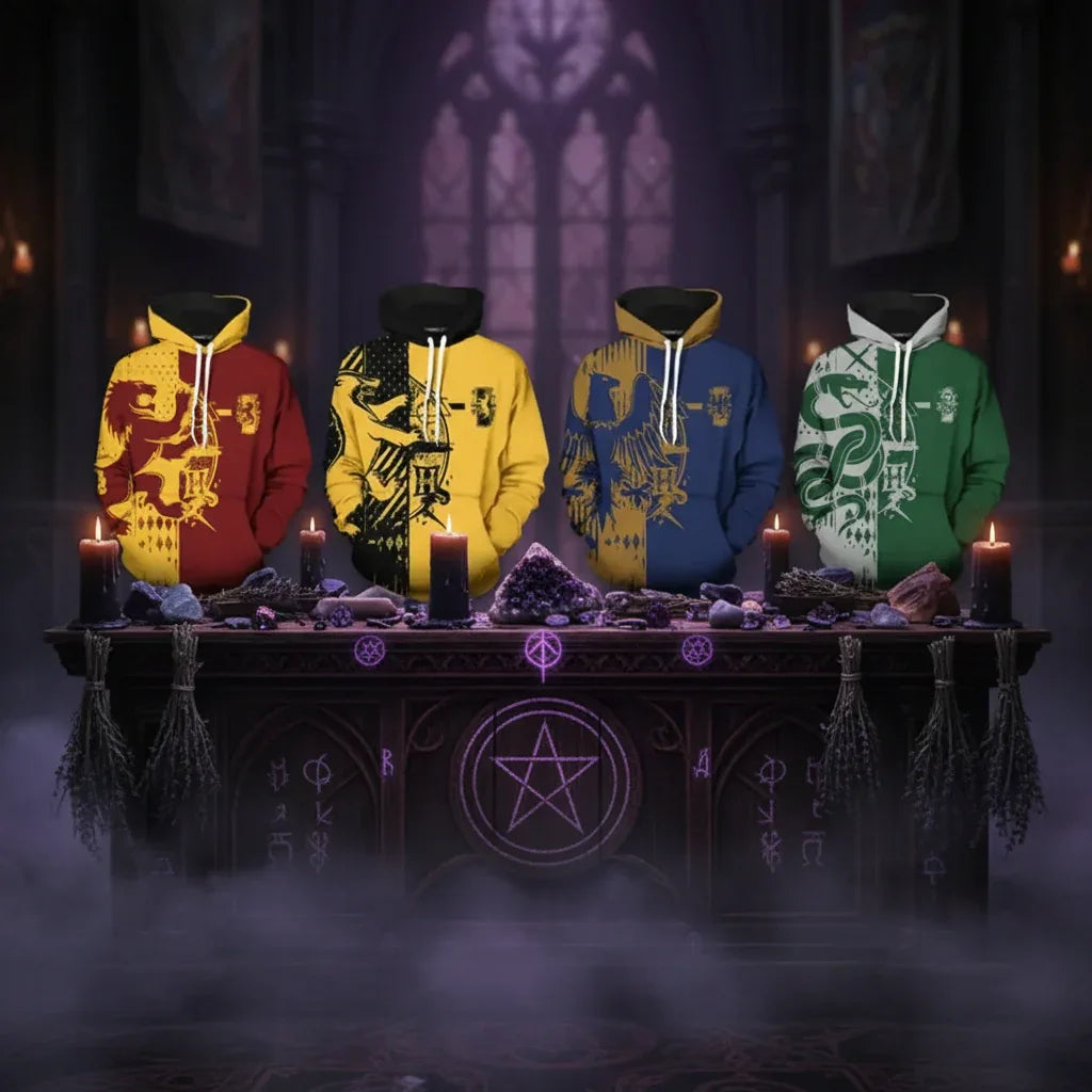 Wizarding Hoodie - Sorceress Sanctuary Red and yellow / XS-Red and yellow / S-Red and yellow / M-Red and yellow / L-Red and yellow / XL