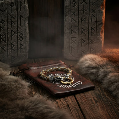 Nordic Wolf Emperor Bracelet - Sorceress Sanctuary Silver necklace-Silver bracelet-Gold bracelet-Gold necklace + bracelet-Silver necklace + bracelet