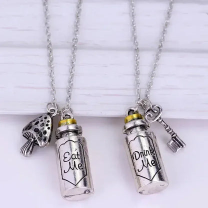 Alice in Wonderland Necklace - Sorceress Sanctuary Mushroom-Key