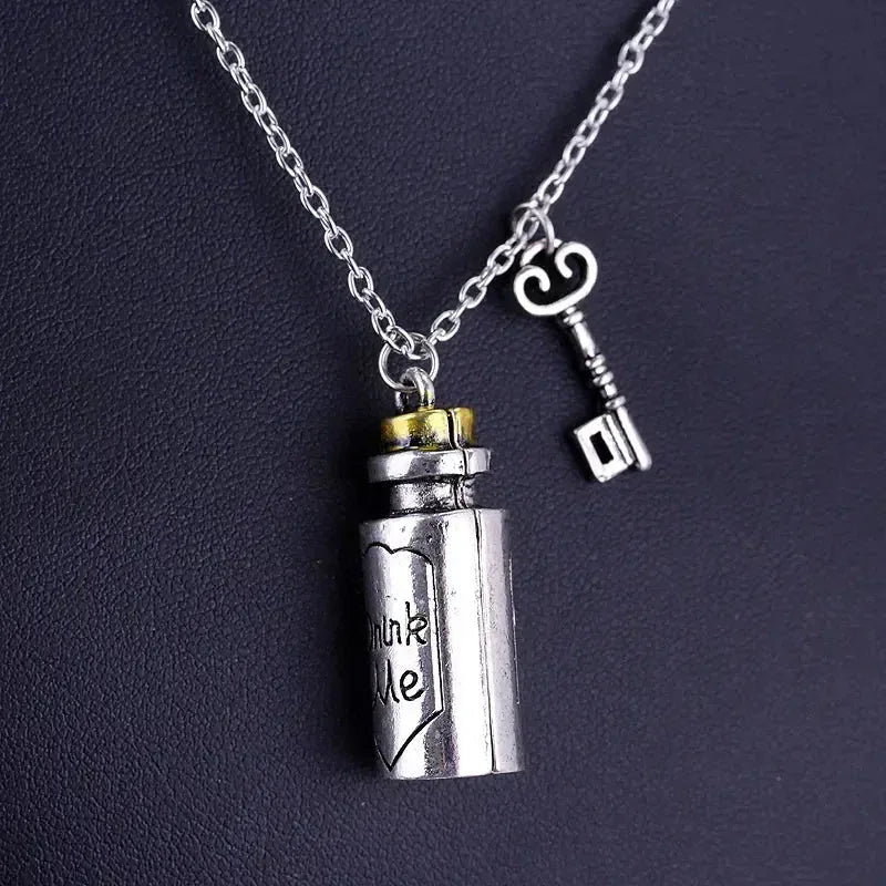 Alice in Wonderland Necklace - Sorceress Sanctuary Mushroom-Key