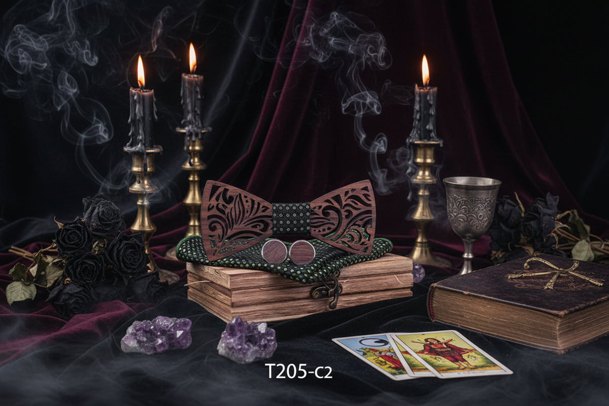 Wooden Bow Tie - Sorceress Sanctuary 1-2-3-4-5