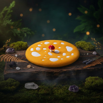 Korean Versatile Embroidered Mushroom Hat for Women Sorceress Sanctuary