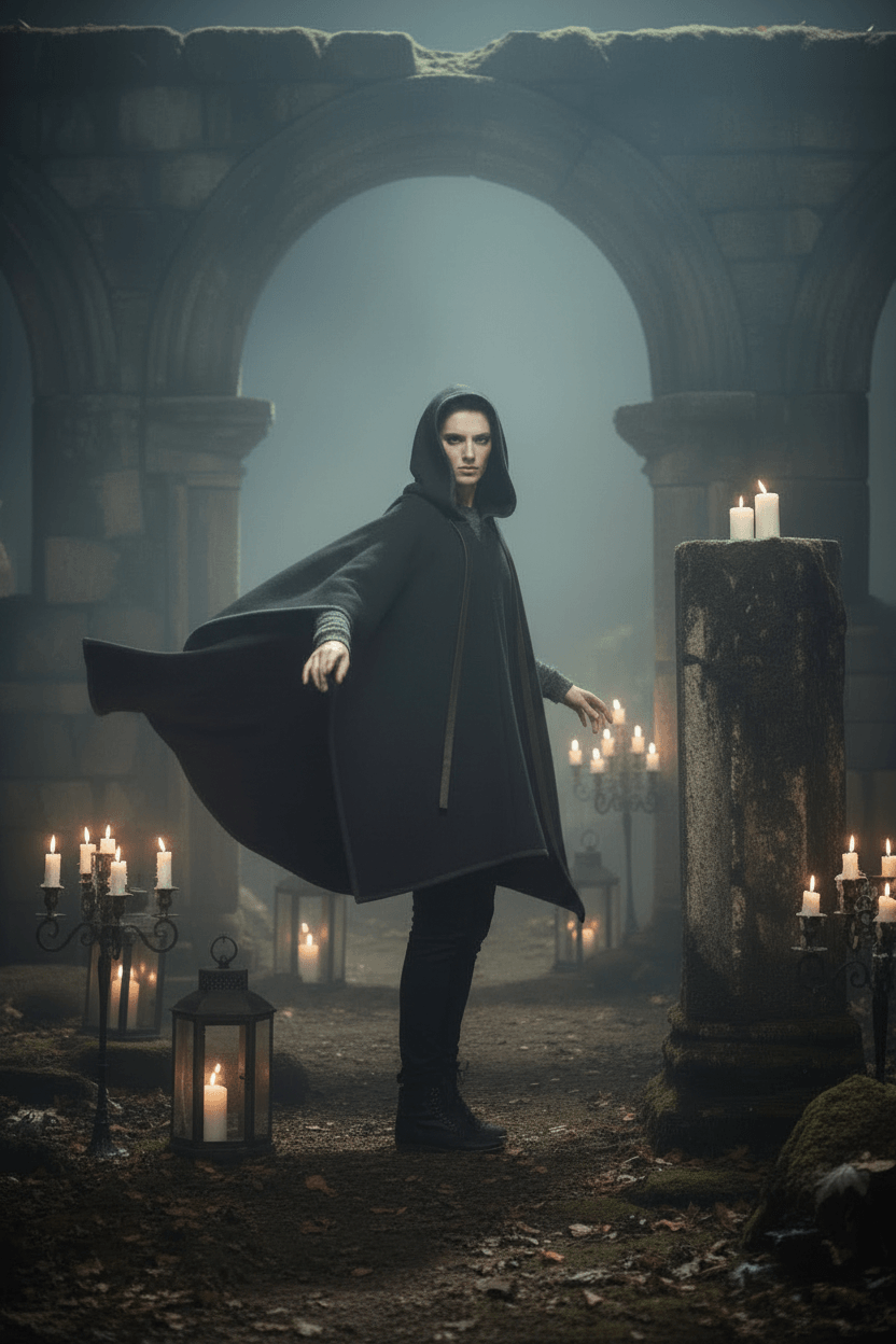 Woollen Shawl Pullover Sorceress Sanctuary