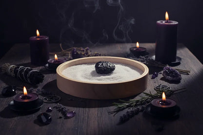 Zen Sand Tray - Sorceress Sanctuary Black / 15*11*1.2-Accessory 1 / 15*11*1.2-Accessories 2 / 15*11*1.2-Accessories 3 / 15*11*1.2-Accessories 4 / 15*11*1.2