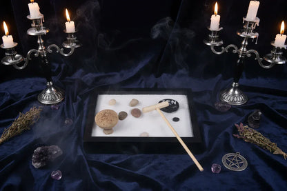 Zen Sand Tray - Sorceress Sanctuary Black / 15*11*1.2-Accessory 1 / 15*11*1.2-Accessories 2 / 15*11*1.2-Accessories 3 / 15*11*1.2-Accessories 4 / 15*11*1.2