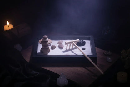 Zen Sand Tray - Sorceress Sanctuary Black / 15*11*1.2-Accessory 1 / 15*11*1.2-Accessories 2 / 15*11*1.2-Accessories 3 / 15*11*1.2-Accessories 4 / 15*11*1.2