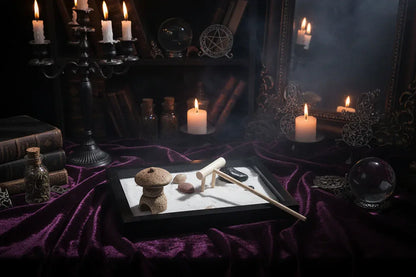 Zen Sand Tray - Sorceress Sanctuary Black / 15*11*1.2-Accessory 1 / 15*11*1.2-Accessories 2 / 15*11*1.2-Accessories 3 / 15*11*1.2-Accessories 4 / 15*11*1.2