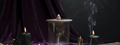 Zisha Lotus Incense - Sorceress Sanctuary Brown-Lotues with 10 cons