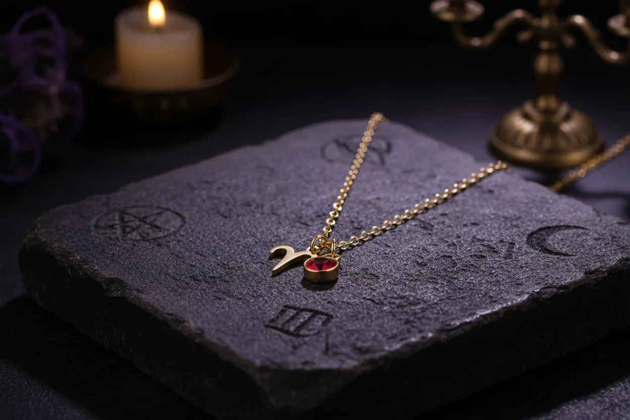 Zodiac Birthstone Necklace - Sorceress Sanctuary Style 1-Style 7-Style 6-Style 10-Style 8