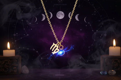 Zodiac Birthstone Necklace - Sorceress Sanctuary Style 1-Style 7-Style 6-Style 10-Style 8