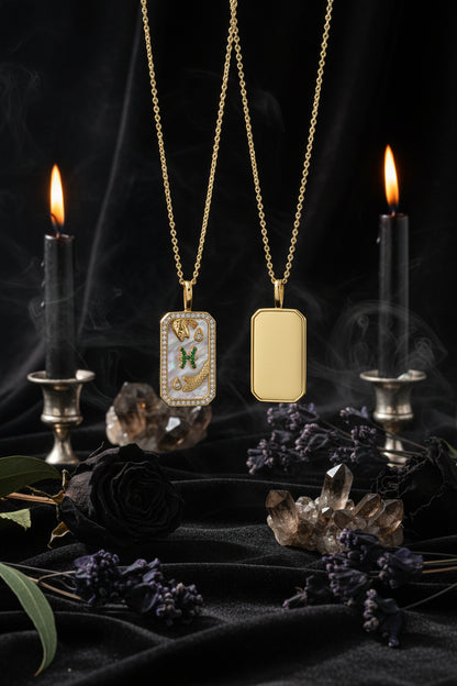 Zodiac Diamond Necklace Sorceress Sanctuary