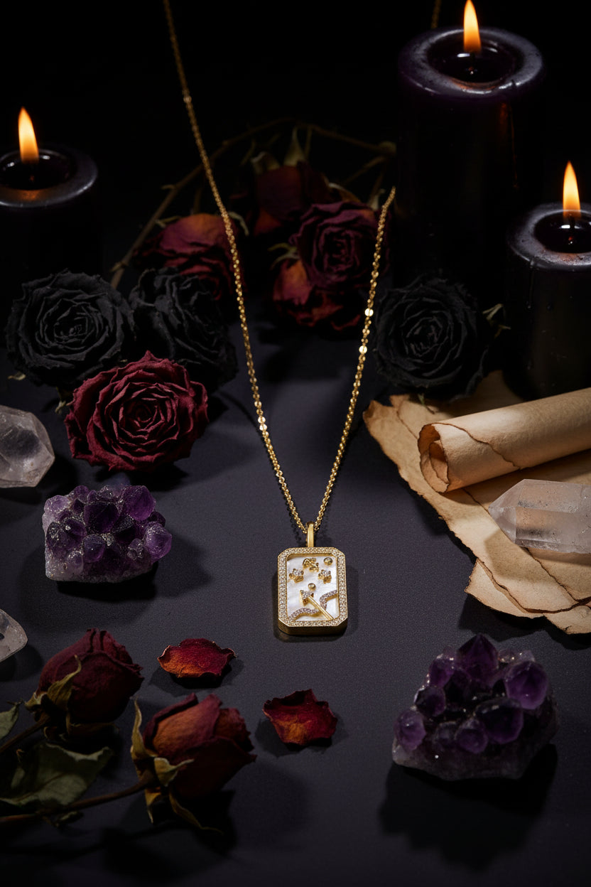 Zodiac Diamond Necklace Sorceress Sanctuary