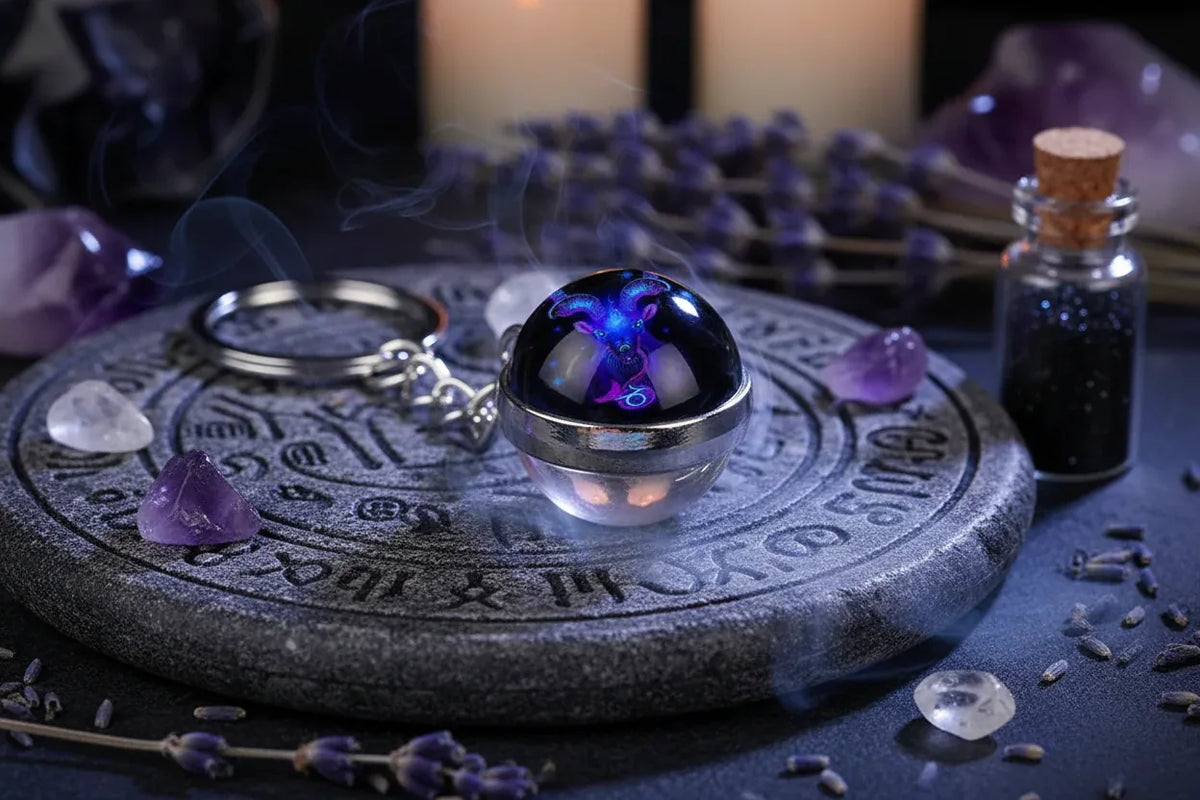 Zodiac Keychain - Sorceress Sanctuary Magic Virgo-Magic Libra-Magic Leo-Magic Scorpio-Magic Taurus