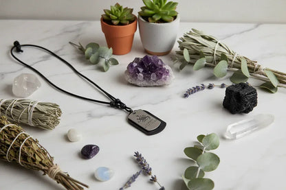 Zodiac Leather Necklace - Sorceress Sanctuary aquarius-Aries-Cancer constellation-Pisces-libra
