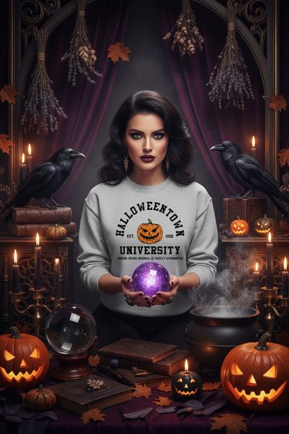 Colorful Pumpkin Printed Halloween Sweater Sorceress Sanctuary