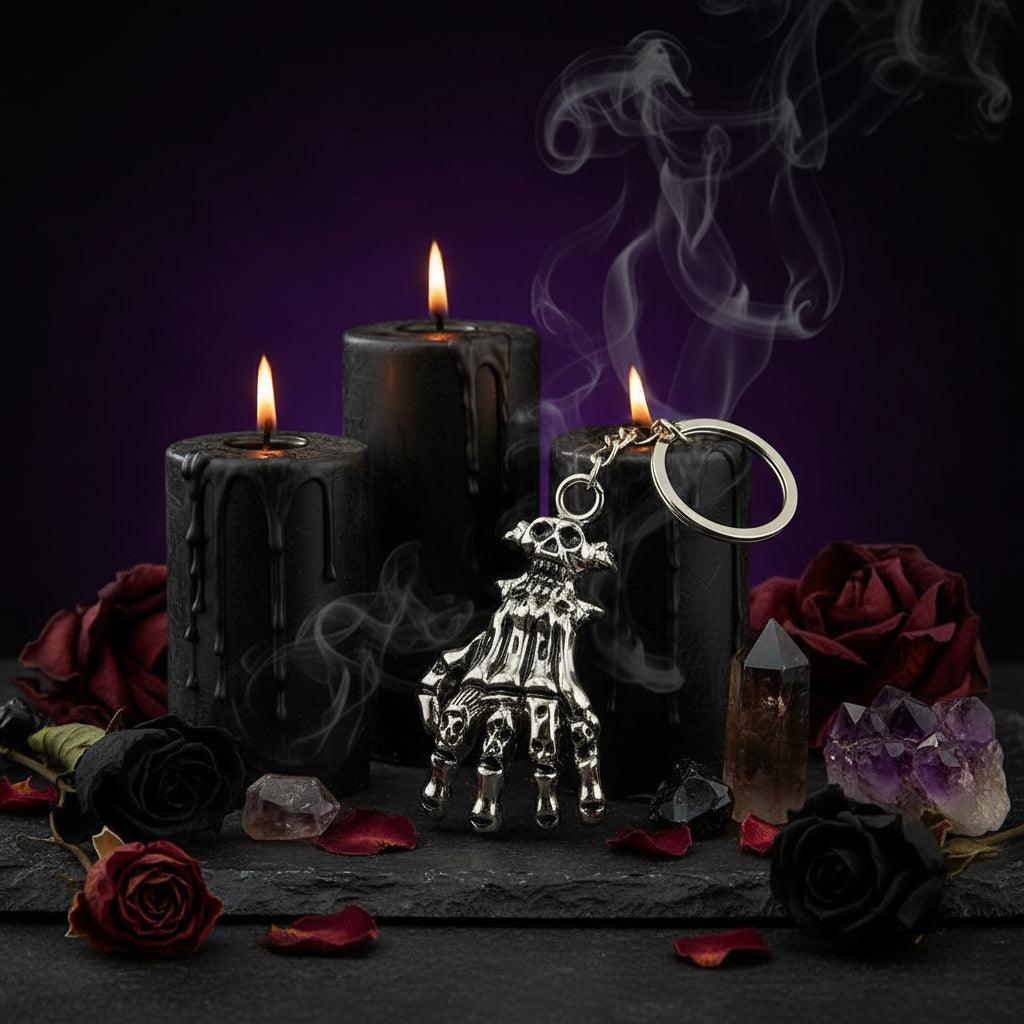 Skeleton Hand Keychain - Women's Horror Fashion Accessory Sorceress Sanctuary