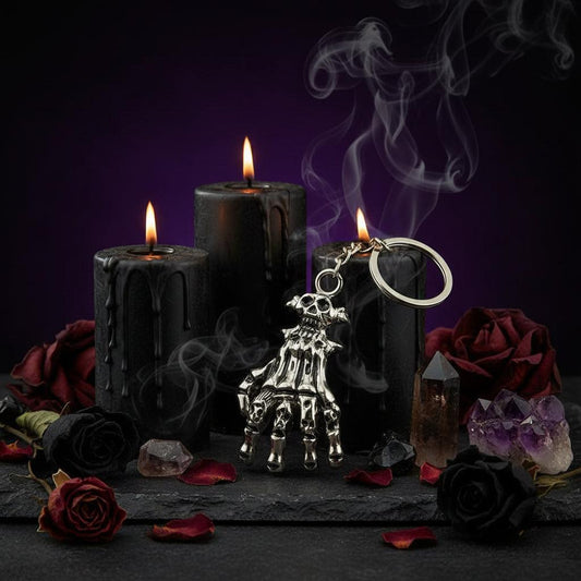 Skeleton Hand Keychain - Women's Horror Fashion Accessory Sorceress Sanctuary