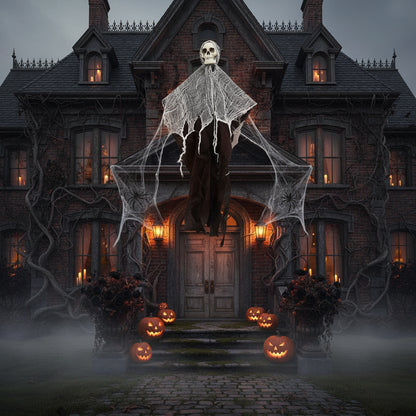 Hanging Skeleton Door Decoration for Day of The Dead Sorceress Sanctuary