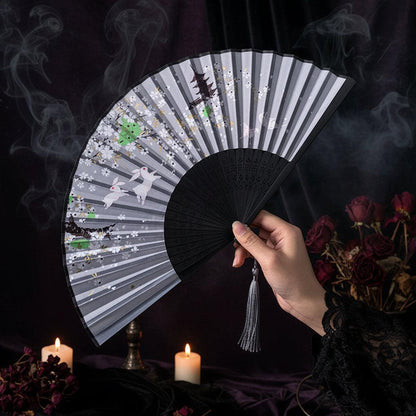Moonveil Folding Fan