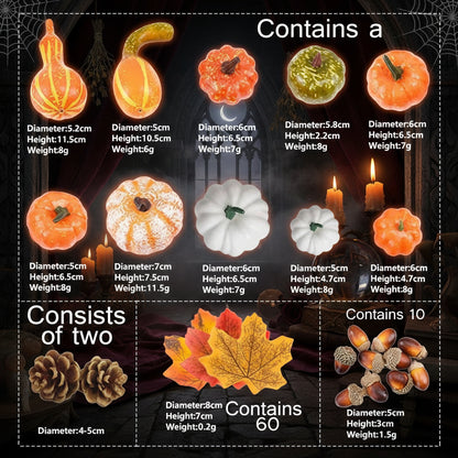 Halloween Foam Pumpkin Decoration Photo Props Set Sorceress Sanctuary