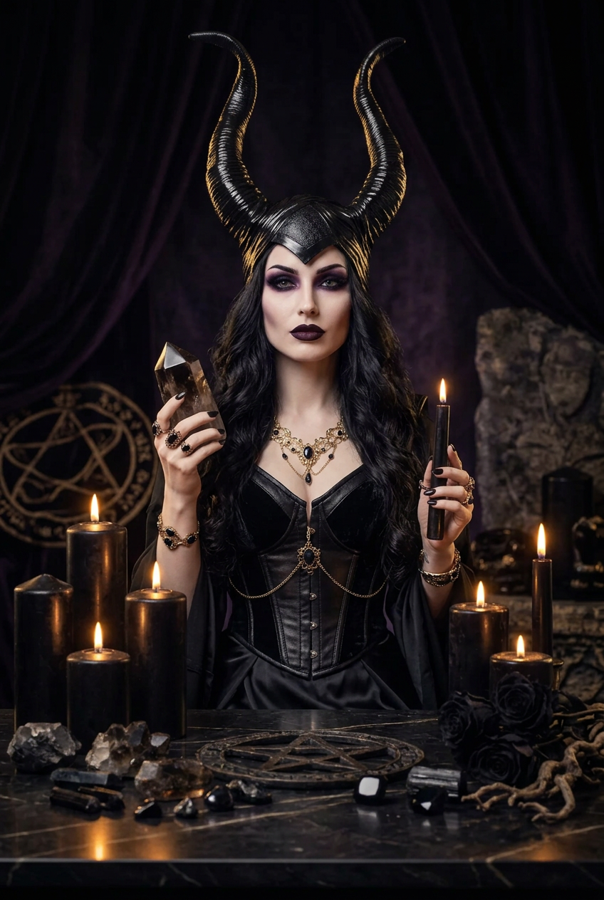 Dark Fairy Horn Headpiece