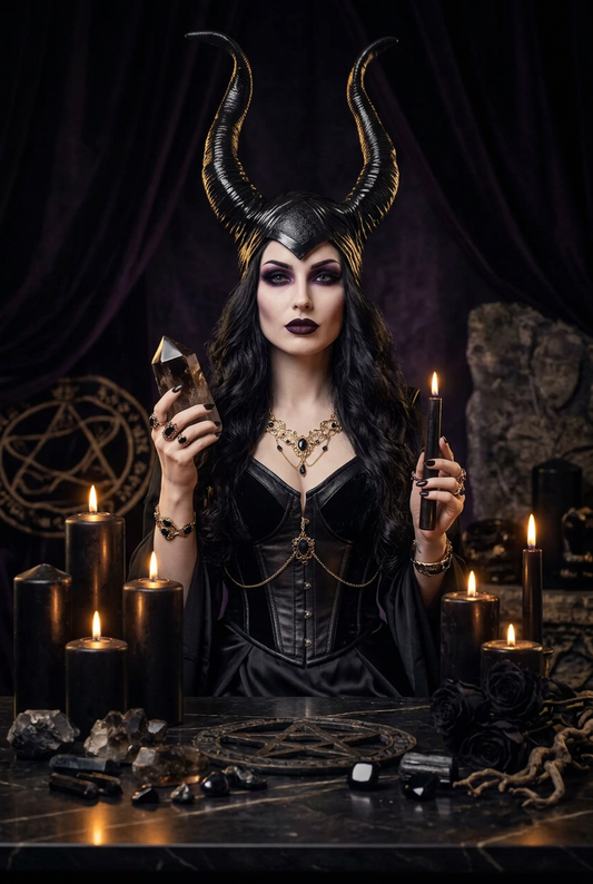 Dark Fairy Horn Headpiece, view 2