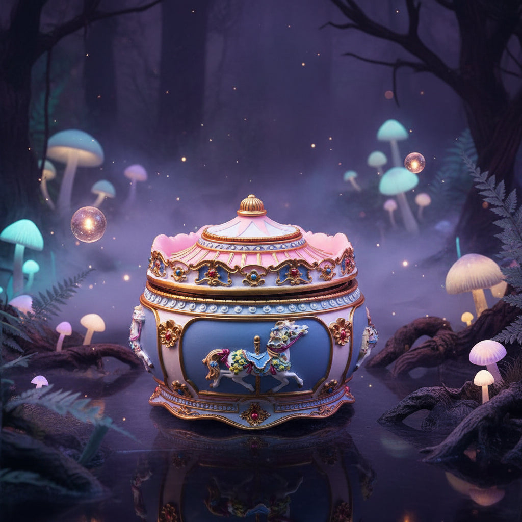 Musical Carousel with Creative Resin Design Gifts Sorceress Sanctuary