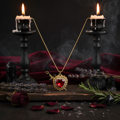 Heart Diamond Love Pendant Sorceress Sanctuary