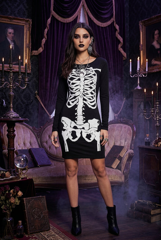 Skeleton Pencil Dress