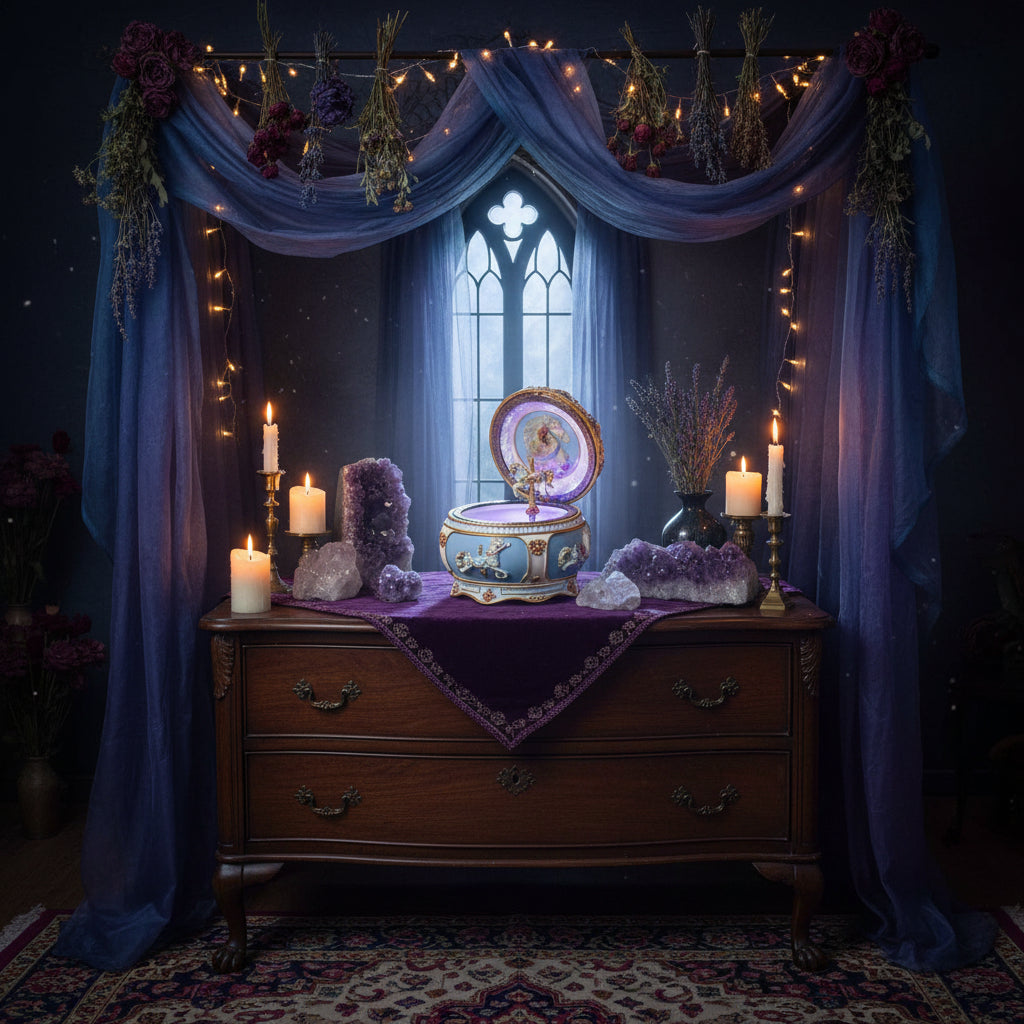 Musical Carousel with Creative Resin Design Gifts Sorceress Sanctuary