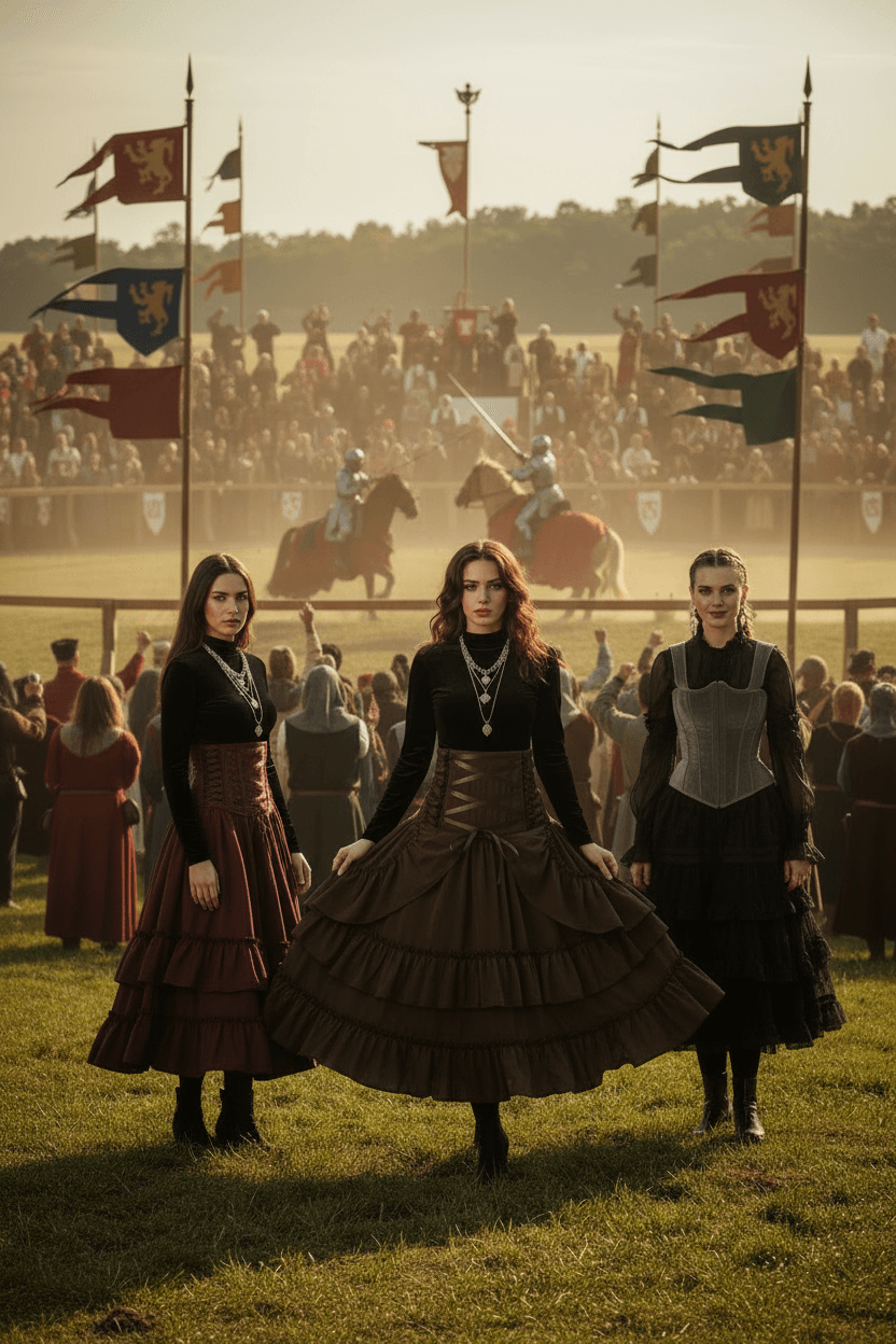 Blackthorn Medieval Ruffle Skirt