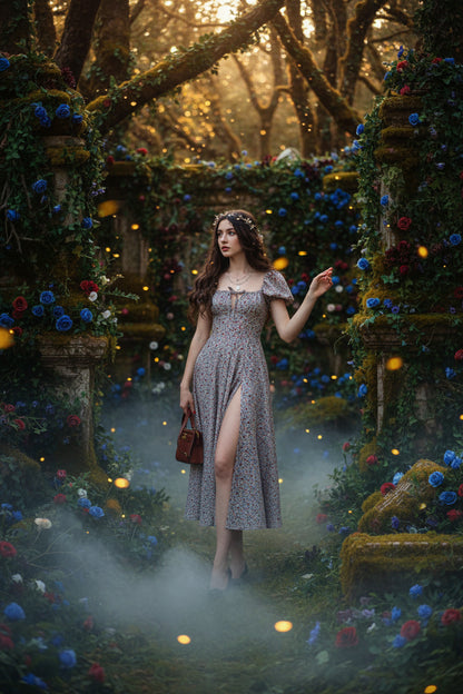 2023 Spring New Women's Floral Backless Dress Sorceress Sanctuary