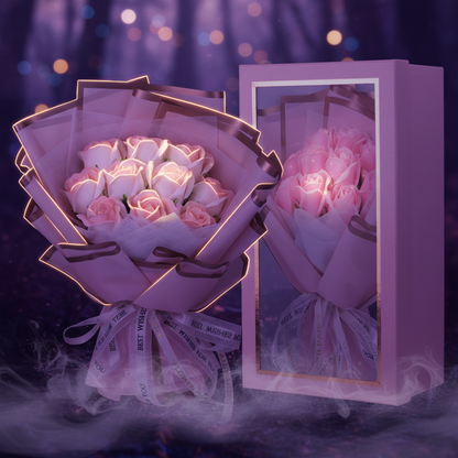 Blue Rose Soap Bouquet Gift Box Sorceress Sanctuary