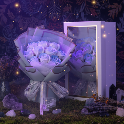 Blue Rose Soap Bouquet Gift Box Sorceress Sanctuary