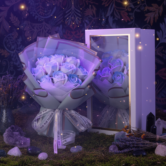Blue Rose Soap Bouquet Gift Box Sorceress Sanctuary