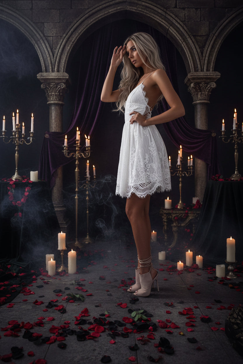 Lace Sleeveless Mermaid Dress Sorceress Sanctuary