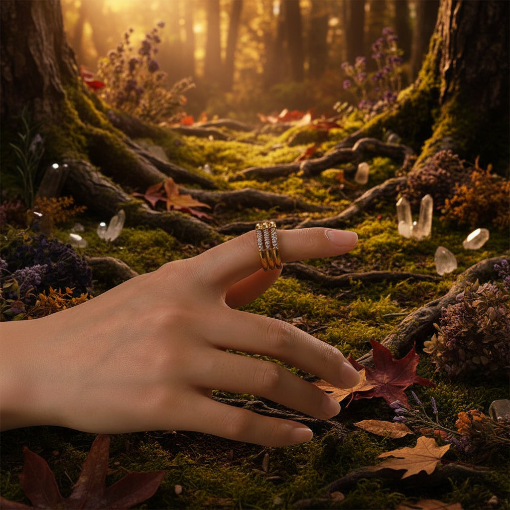 Serenity Gold Ring Sorceress Sanctuary