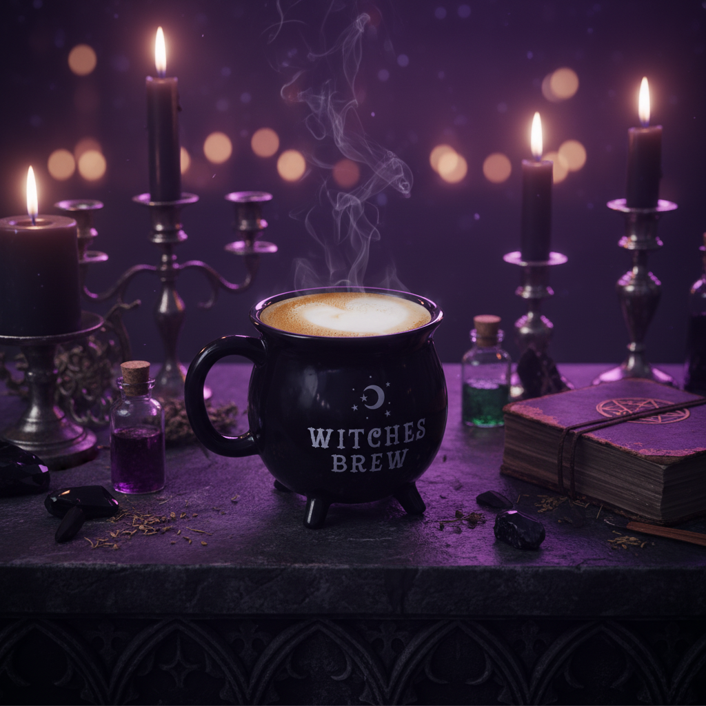 Ceramic Witch Coffee Mug Sorceress Sanctuary