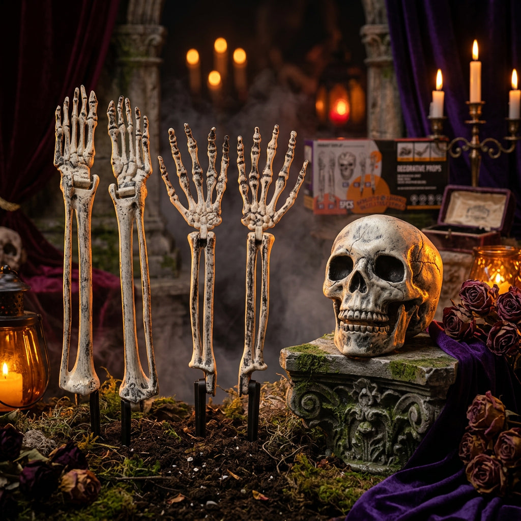 Halloween Skeleton Decoration Set for Garden (3 Pieces) Sorceress Sanctuary