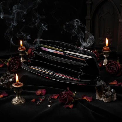Colorful Skull Print Women's Long Clutch Wallet Sorceress Sanctuary