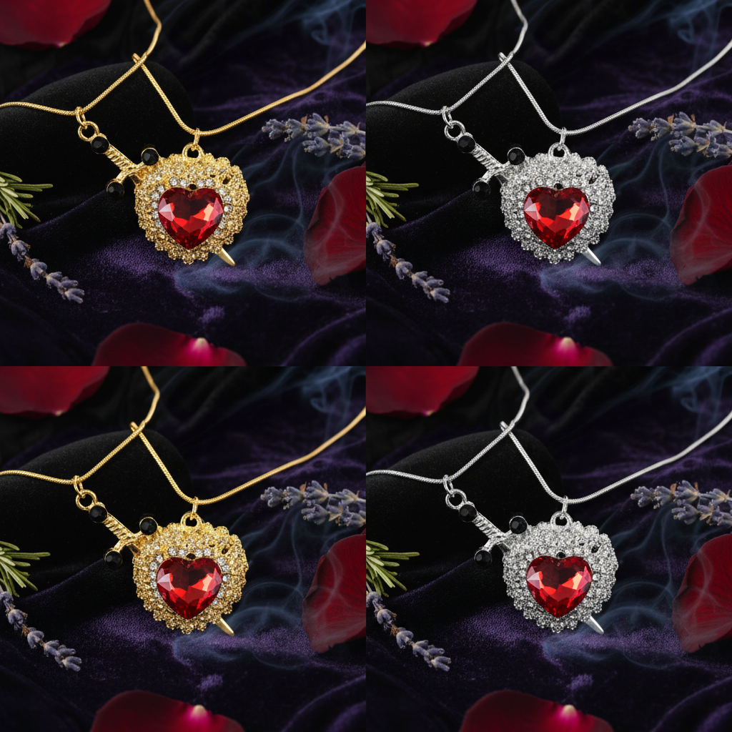 Heart Diamond Love Pendant Sorceress Sanctuary