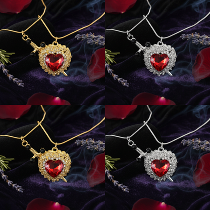 Heart Diamond Love Pendant Sorceress Sanctuary