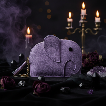 Cute Mini Genuine Leather Elephant Coin Purse Sorceress Sanctuary