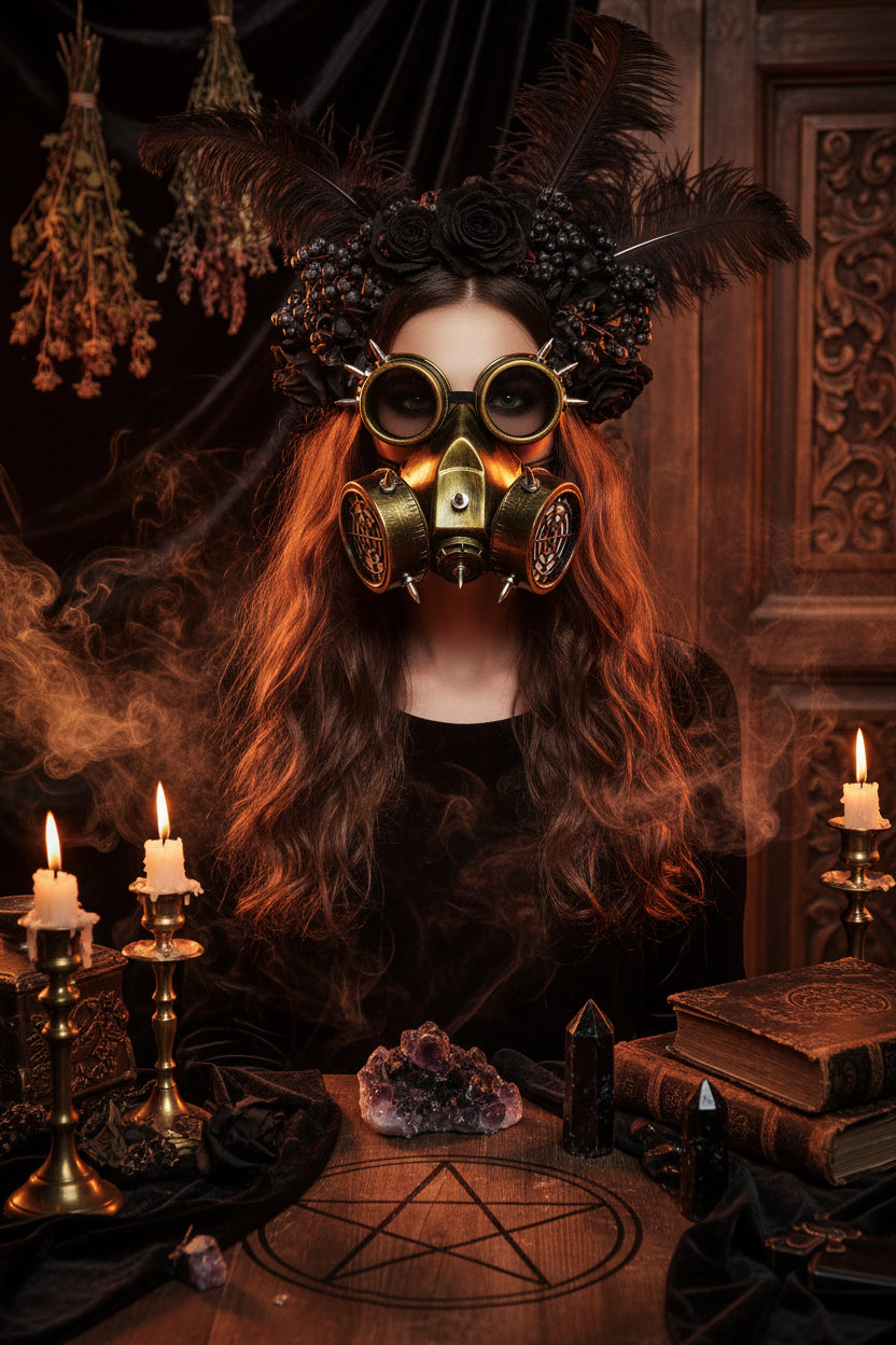 Steampunk Gas Mask Goggles for Halloween Cosplay Sorceress Sanctuary