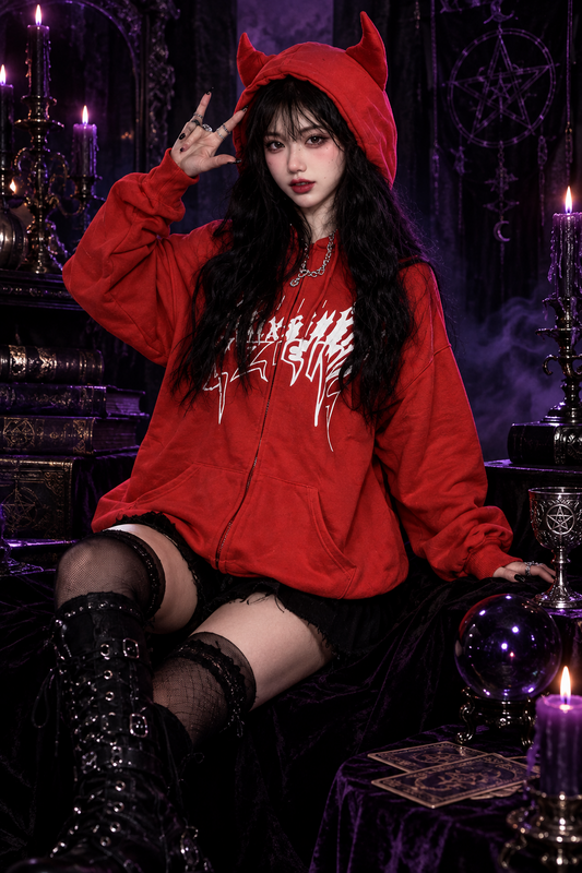 Devilthorn Flare Witch Hoodie